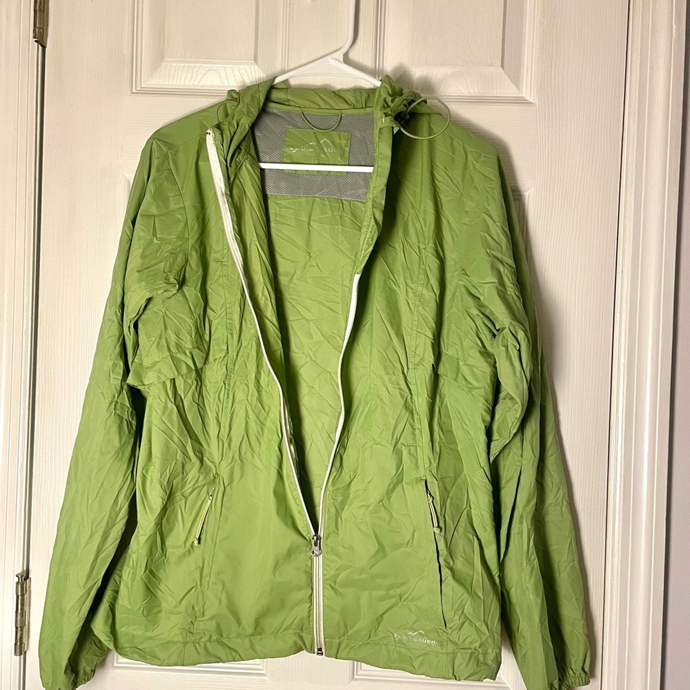 Eddie Bauer Packable Raincoat Bright Green